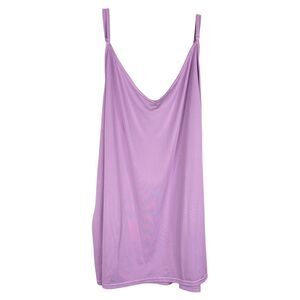 Avenue Plus Sz 30 32 Tank Top Lilac Purple Polyester Satin Spaghetti Strap 1680‎